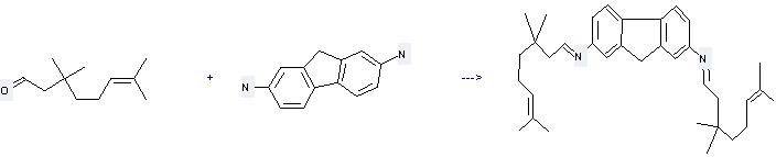 2,7-Diaminofluorene can be used to produce 2,7-bis(3',3',7'-trimethyloct-6'-enylideneamino)fluorene at the ambient temperature
